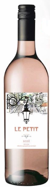 bouteille de vin rosé