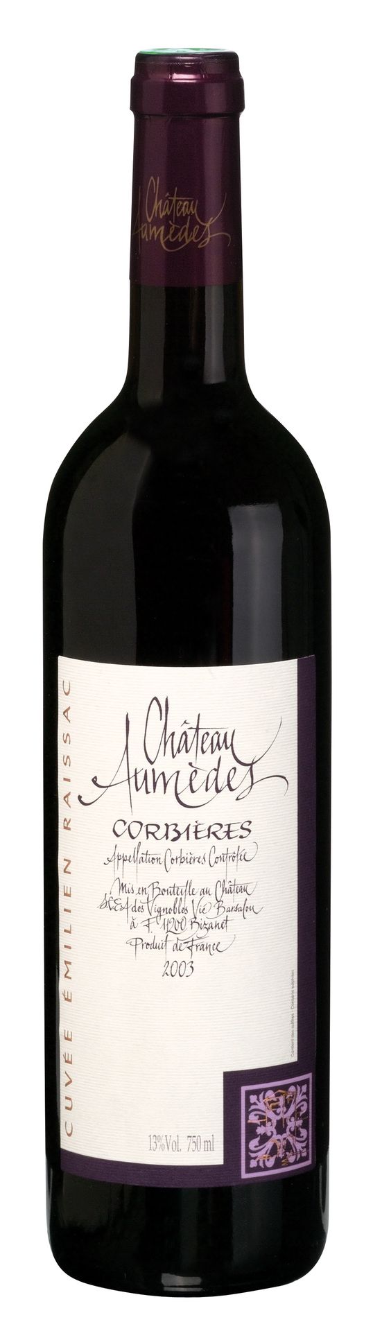 bouteille de vin rouge
